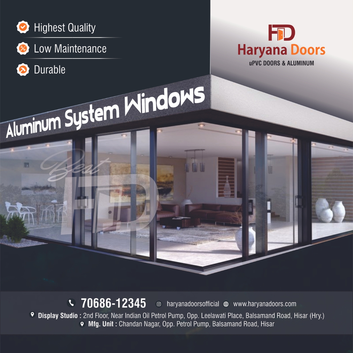 What are the benefits of aluminum system doors and windows compared to other materials?