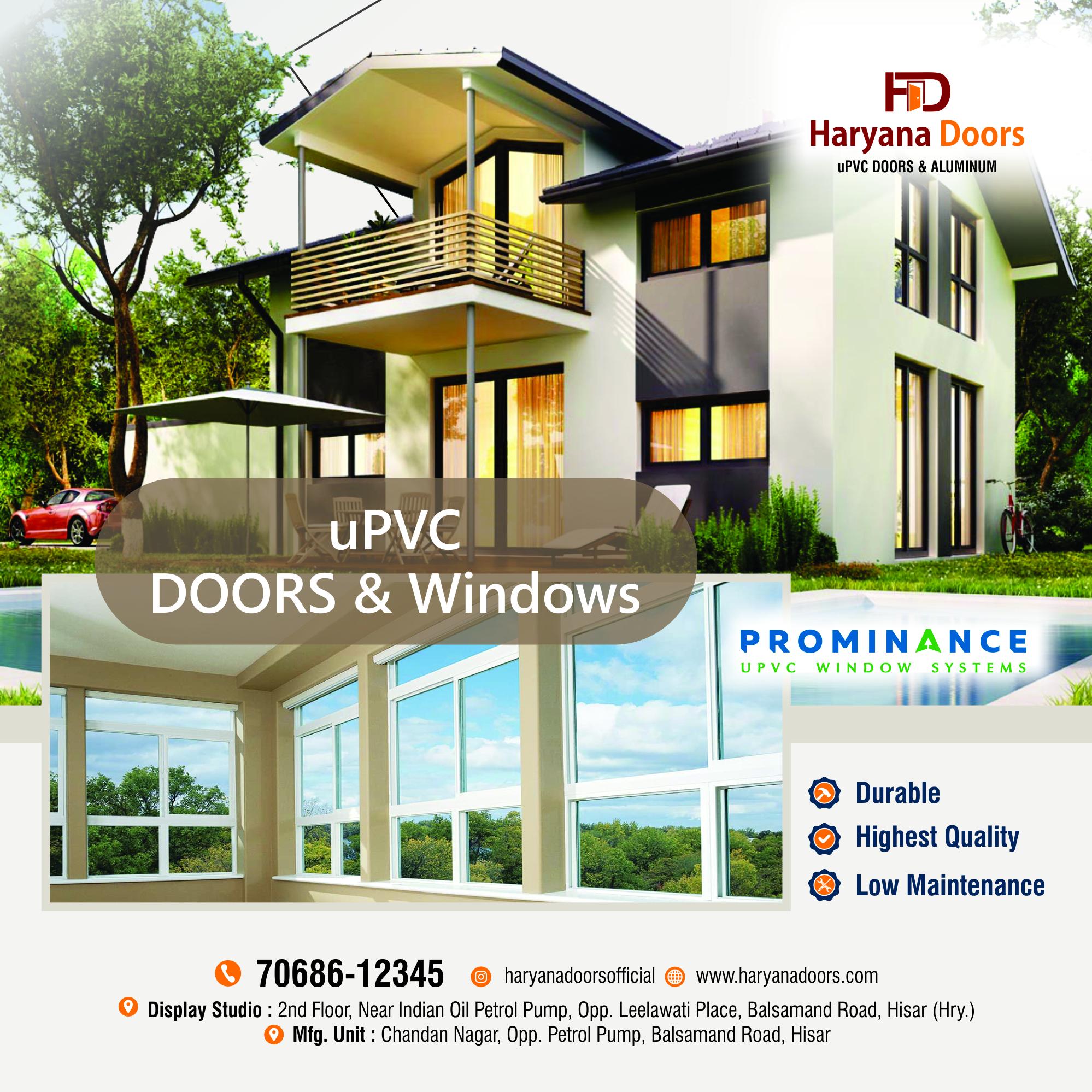 How Can Haryana Doors Help You Choose the Right uPVC Doors and Windows for Your Home?