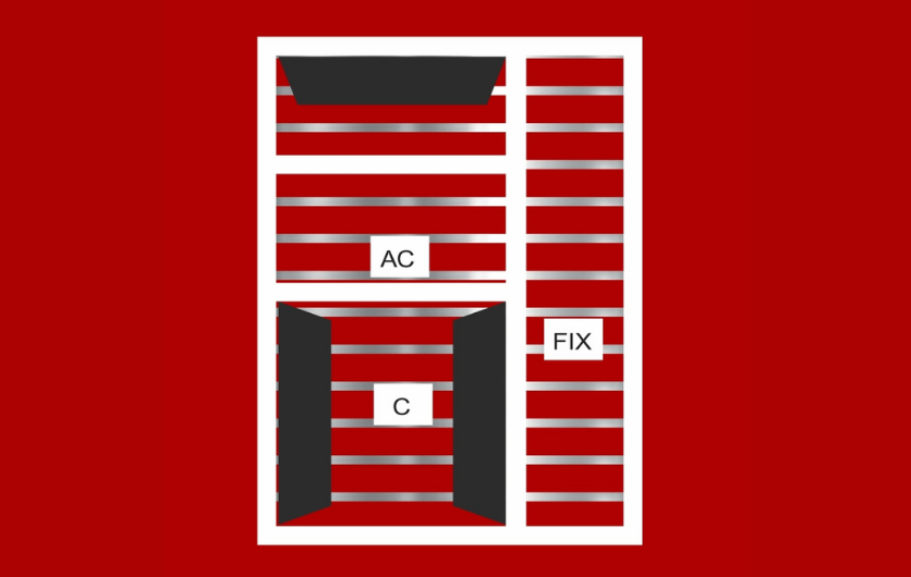 AC/Cooler Design Window Frame